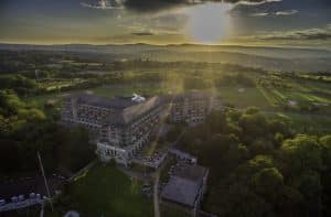 Celtic manor external aerial view